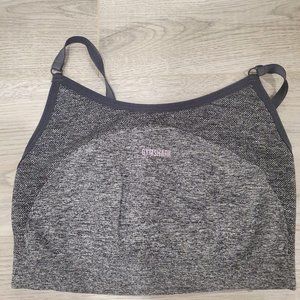 Gymshark sports bra grey size S